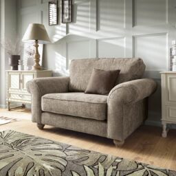 Abakus Direct Ingrid Collection Cuddle Chair in Taupe