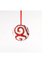 KDMD Candyland Decorative Bauble Dia10cm in Red - thumbnail 1