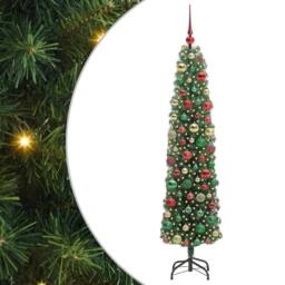 Berkfield Home Artificial Christmas Tree with 300 LEDs with Stand Green 180 cm - thumbnail 2
