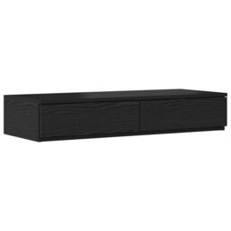 Berkfield Home Black Bed Drawers 75x36.5x16.5 cm Made from Engineered Wood - thumbnail 2