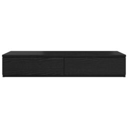 Berkfield Home Black Bed Drawers 75x36.5x16.5 cm Made from Engineered Wood - thumbnail 6