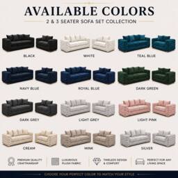 Stratus Interiors Ashley Scatter Back Chesterfield Fabric Sofa - 2&3 Seater Set in Teal - thumbnail 7