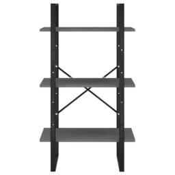 Berkfield Home Storage Shelf Grey 60x30x105 cm Solid Pine Wood - Size: 60 x 30 x 105 cm - thumbnail 4