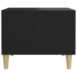 Berkfield Home Coffee Table Black 50x50x40 cm Engineered Wood - Size: 50 x 50 x 40 cm - thumbnail 8