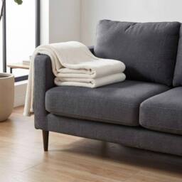 Garden Greatness Ivory Winter Warm Snuggle Throw - Size: 140 cm x 180 cm - thumbnail 2