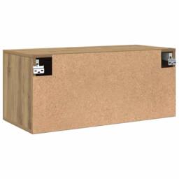 Berkfield Home Wall Cabinet Artisan oak 80 x 36.5 x 35 cm Engineered wood in Brown - thumbnail 8