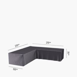 Ruma AeroCover Outdoor L-Shape Sofa Waterproof Breathable Cover W270xD270xH70cm in Dark Grey - Size: 1 Pack - thumbnail 6