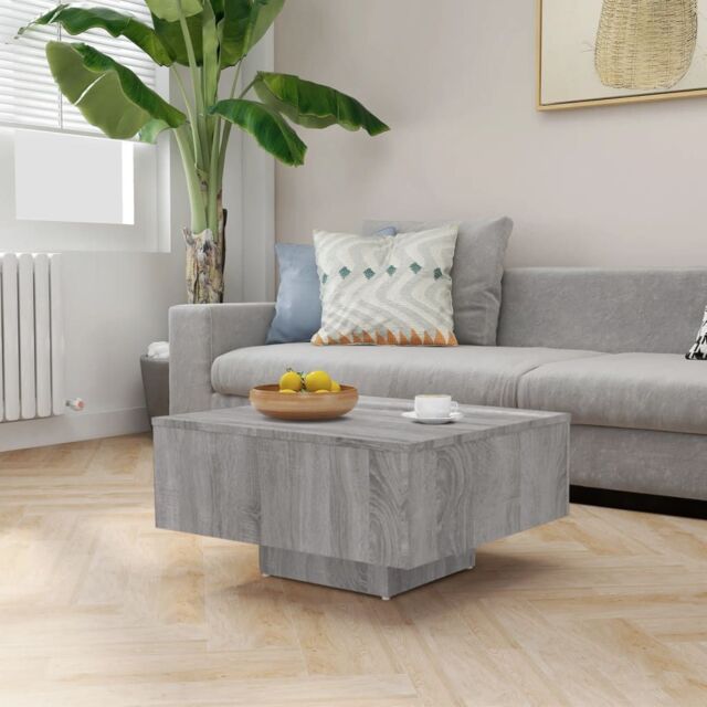 Berkfield Home Coffee Table Grey Sonoma 60x60x31.5 cm Engineered Wood - image 1