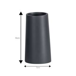Showerdrape Alto 2 Set - Liquid Soap Dispenser & Tumbler in Grey - thumbnail 5