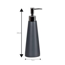 Showerdrape Alto 2 Set - Liquid Soap Dispenser & Tumbler in Grey - thumbnail 4