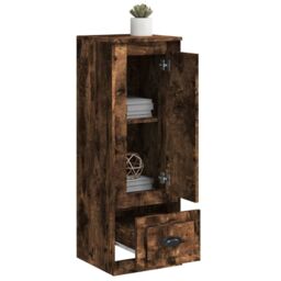 Berkfield Home Highboard Smoked Oak 36x35.5x103.5 cm Engineered Wood in Brown - thumbnail 4