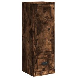 Berkfield Home Highboard Smoked Oak 36x35.5x103.5 cm Engineered Wood in Brown - thumbnail 2