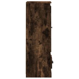Berkfield Home Highboard Smoked Oak 36x35.5x103.5 cm Engineered Wood in Brown - thumbnail 6