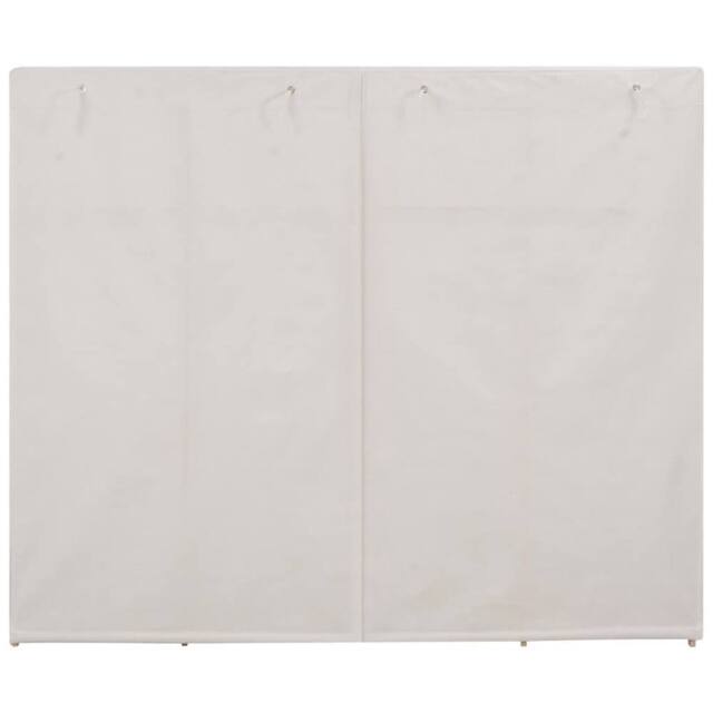 Berkfield Home Wardrobe White 200x40x170 cm Fabric - Size: 200 x 40 x 170 cm - image 1