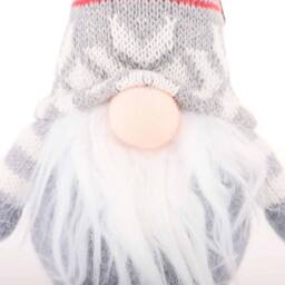 Voltico Christmas Gnome Decoration 41cm Dangly Legs Plush Gonk Ornament in Light Grey - Size: 1 Pack - thumbnail 4
