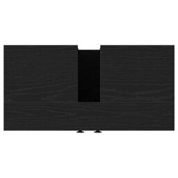 Berkfield Home Bathroom Sink Cabinet Black Oak 60x30x60 cm Engineered Wood - Size: 60 x 30 x 60 cm - thumbnail 9