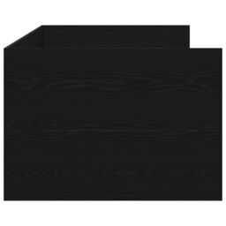 Berkfield Home Daybed Black oak Engineered wood 90 x 200 cm Durable Daybed - thumbnail 7