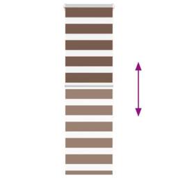 Berkfield Home Elegant Zebra Blind Brown 40x150 cm Fabric Width 35.9 cm Polyester - thumbnail 5