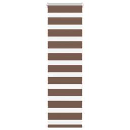 Berkfield Home Elegant Zebra Blind Brown 40x150 cm Fabric Width 35.9 cm Polyester - thumbnail 2