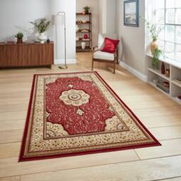 The Rug Shop UK Traditional Easy To Clean Stain-Resistant Area Rug in Red - Size: 200 cm x 290 cm - thumbnail 2