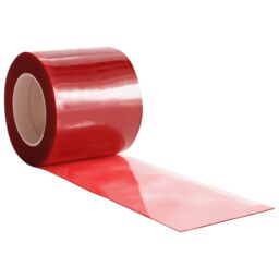 Berkfield Home Door Curtain Red 200 mmx1.6 mm 25 m PVC - thumbnail 4