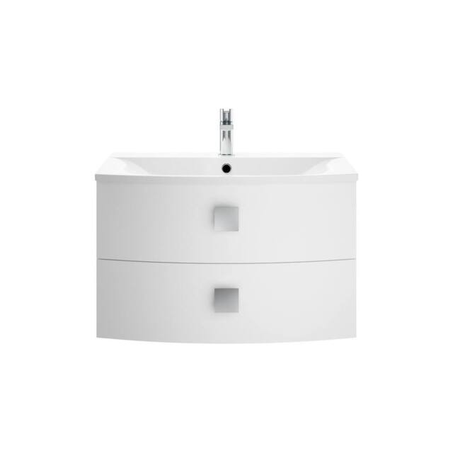 Balterley Gentleshaw 2 Drawer Wall Hung Vanity Basin Unit, White, 700mm in White - image 1