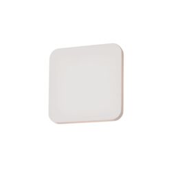 Loops Wall Light Smooth White Plaster 8W LED Bulb Included Living Room - thumbnail 1