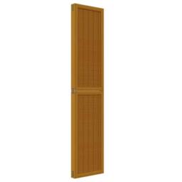 Berkfield Home Room Divider 4 Panels Brown Solid Wood Paulownia - thumbnail 5