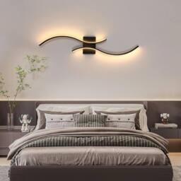 Goeco Modern LED Wall Lights Indoor, 27W, 3000K, Long Wall Sconce (Black) in Black - thumbnail 8