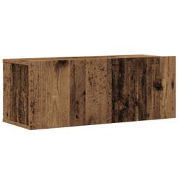 Berkfield Home 4 Piece TV Cabinet Set Wall-mounted Old Wood Engineered Wood in Brown - thumbnail 4