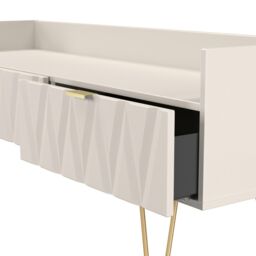 Ready Assembled 2 U Dallas 2 Drawer Coffee TV Unit (Ready Assembled) in Taupe - thumbnail 6
