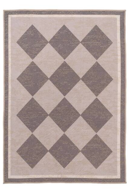 Kukoon Machine Washable Natural Jute Blend Harlequin Beige Area Rug - Size: 80 cm x 150 cm - image 1