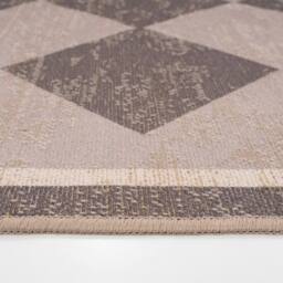 Kukoon Machine Washable Natural Jute Blend Harlequin Beige Area Rug - Size: 80 cm x 150 cm - thumbnail 8