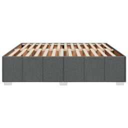 Berkfield Home Bed Frame without Mattress Dark Grey Super King Fabric - thumbnail 5