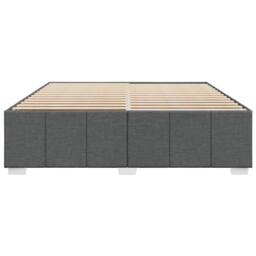 Berkfield Home Bed Frame without Mattress Dark Grey Super King Fabric - thumbnail 4