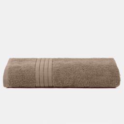 OHS Luxury 100% Cotton Bath Sheet Bathroom Towel in Light Brown - thumbnail 5