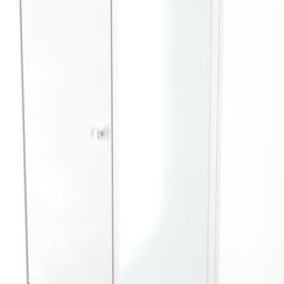 Ready Assembled 2 U Stowe Tall 2 Door 2drw Mirrored Wardrobe (Ready Assembled) in White - thumbnail 4