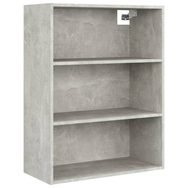 Berkfield Home Hanging Wall Cabinet Concrete Grey 69.5x32.5x90 cm - image 1