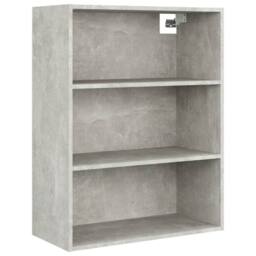 Berkfield Home Hanging Wall Cabinet Concrete Grey 69.5x32.5x90 cm - thumbnail 1