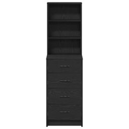 Berkfield Home Highboard Black Oak 40x41x135 cm Engineered Wood - Size: 40 x 41 x 135 cm - thumbnail 7