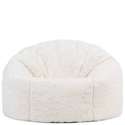 icon 2 Pack Kids Kingston Teddy Berber Fleece Classic Dome Bean Bag in Natural - Size: Medium - thumbnail 3