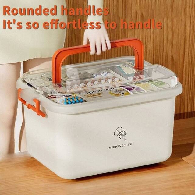 SPETLEK Medicine Storage Box red & white - Size: Large - image 1