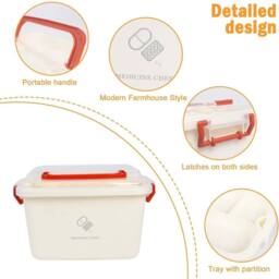 SPETLEK Medicine Storage Box red & white - Size: Large - thumbnail 3
