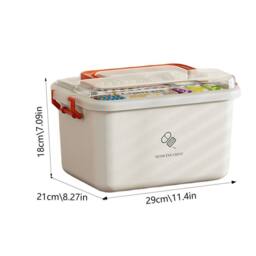 SPETLEK Medicine Storage Box red & white - Size: Large - thumbnail 2