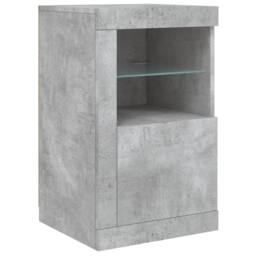 Berkfield Home Sideboard with LED Lights Concrete Grey 163x37x67 cm - Size: 163 x 37 x 67 cm - thumbnail 9