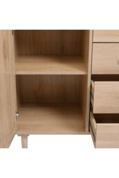 H&O Direct Wood & Rattan Accent Side Cabinet in Natural - thumbnail 4