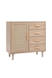 H&O Direct Wood & Rattan Accent Side Cabinet in Natural - thumbnail 3