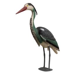 mysmartbuy Life-Sized Decoy Heron - Weatherproof Realistic Bird Scaring Humane Deterrent for Garden Pond - Measures H71 x W16.1 x D22cm - thumbnail 2