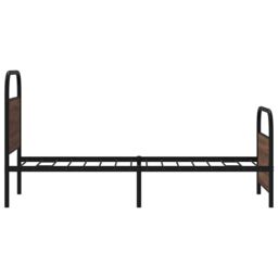 Berkfield Home Bed Frame Without Mattress 80x200 cm Brown Oak Engineered Wood - thumbnail 6