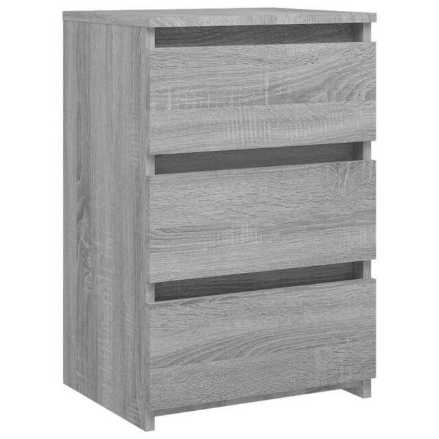 Berkfield Home Bed Cabinet Grey Sonoma 40x35x62.5 cm Engineered Wood - image 1